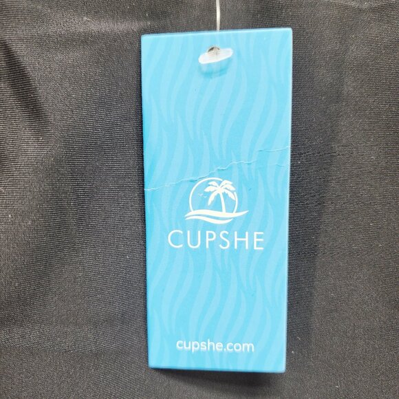 Cupshe Womens Black One-Piece Swimsuit Lace Trim Adjustable Straps Size Size 0X - Picture 6 of 6